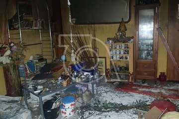 El fuego causa daños a una vivienda de Los Llanos de Telde (Foto TA)